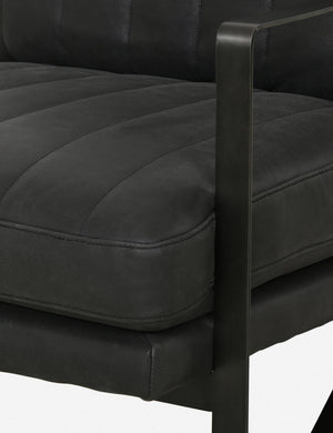 Oba Leather Chair, Umber Black