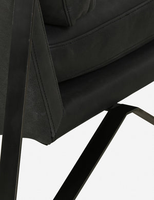 Oba Leather Chair, Umber Black