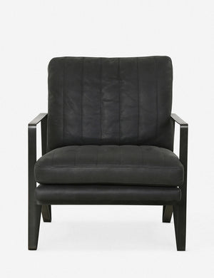 Oba Leather Chair, Umber Black