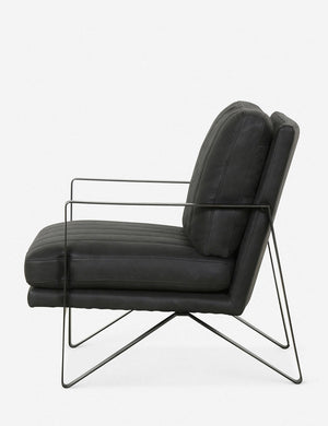 Oba Leather Chair, Umber Black