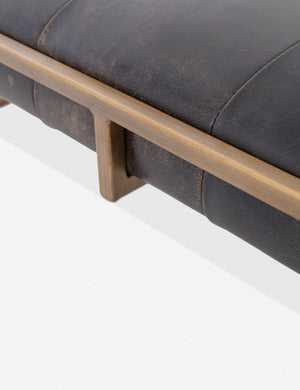 Olwina Square Leather Coffee Table