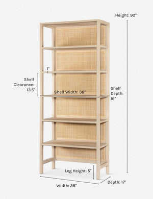 Philene Bookcase, Natural