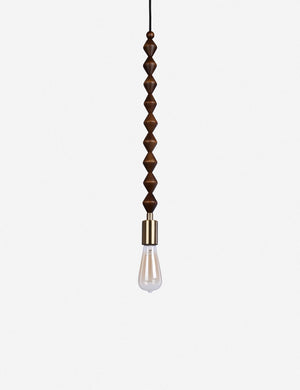 Phoebe Beaded Pendant, Brown