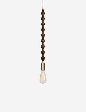 Phoebe Beaded Pendant, Brown