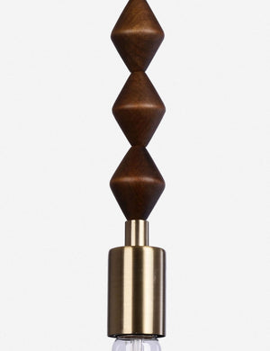 Phoebe Beaded Pendant, Brown