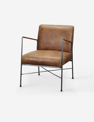 Ivie Leather Accent Chair