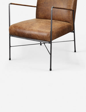 Ivie Leather Accent Chair