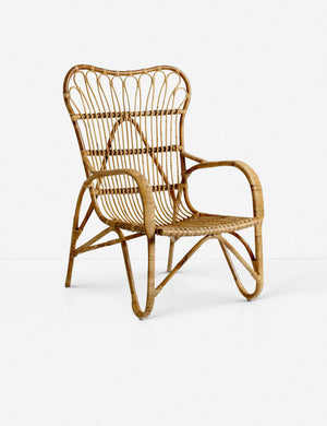 Heloisa Lounge Chair, Natural Rattan