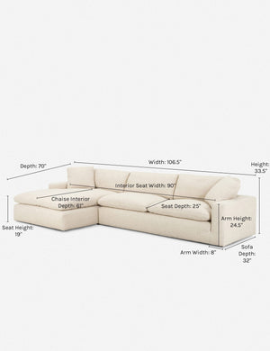 Rita Left-Facing Sectional Sofa