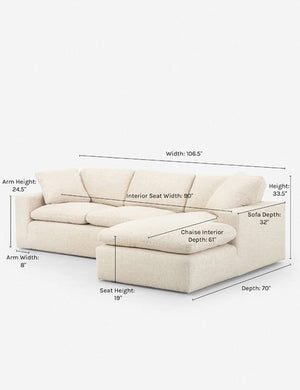 Rita Right-Facing Sectional Sofa 107