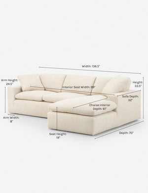 Rita Right-Facing Sectional Sofa 107