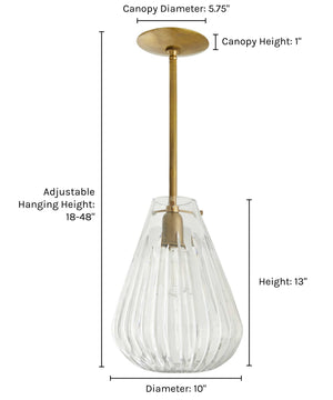 Romo Pendant by Arteriors, Clear
