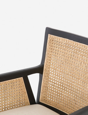 Jeni Dining Arm Chair, Black