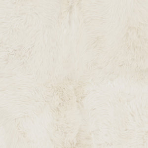 Alma Sheepskin Rug, Ivory 2' x 3'