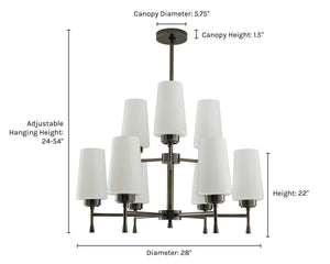Sigmund Chandelier by Arteriors