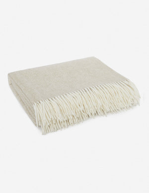 Sutton Wool Throw with Leather Carrier