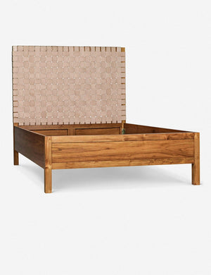 Tiyana Leather Bed, Queen