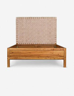 Tiyana Leather Bed, Queen