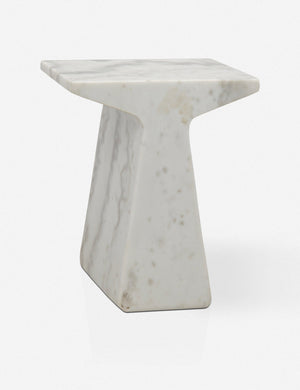Tilda t-shaped marble side table