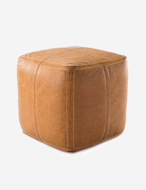 Dax Faux Leather Pouf