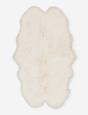 Alma Sheepskin Rug, Ivory 2' x 3'