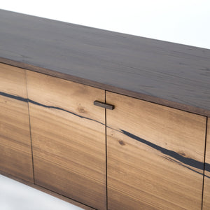 Rora Media Console, Medium Oak