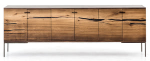 Rora Media Console, Medium Oak
