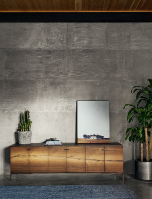 Rora Media Console, Medium Oak