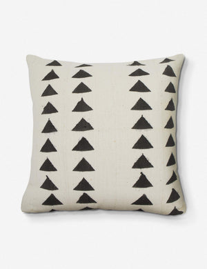 Efuru One-of-a-kind White Mudcloth Pillow
